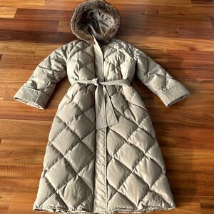Bill Blass Puffer Coat with Fur Hood